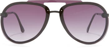 Vince Camuto 65mm Aviator Shield Sunglasses | Nordstromrack display picture 2