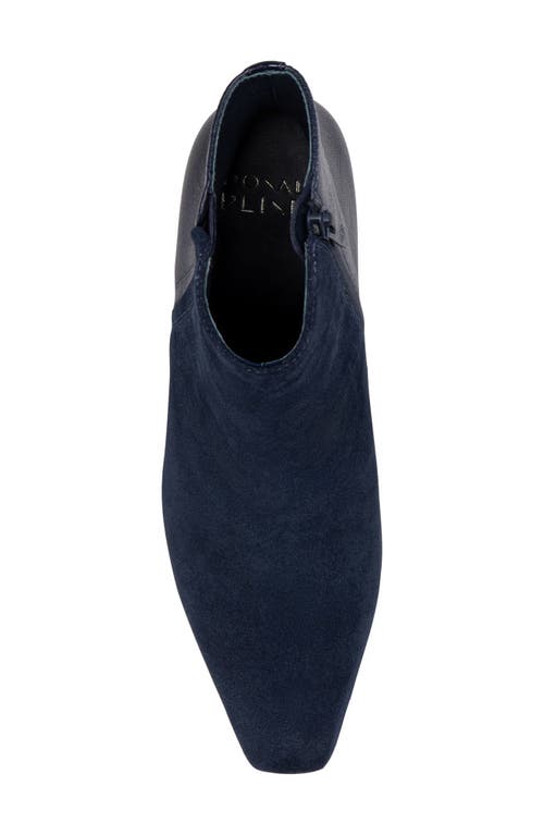 Donald Pliner Pointed Toe Bootie In Blue