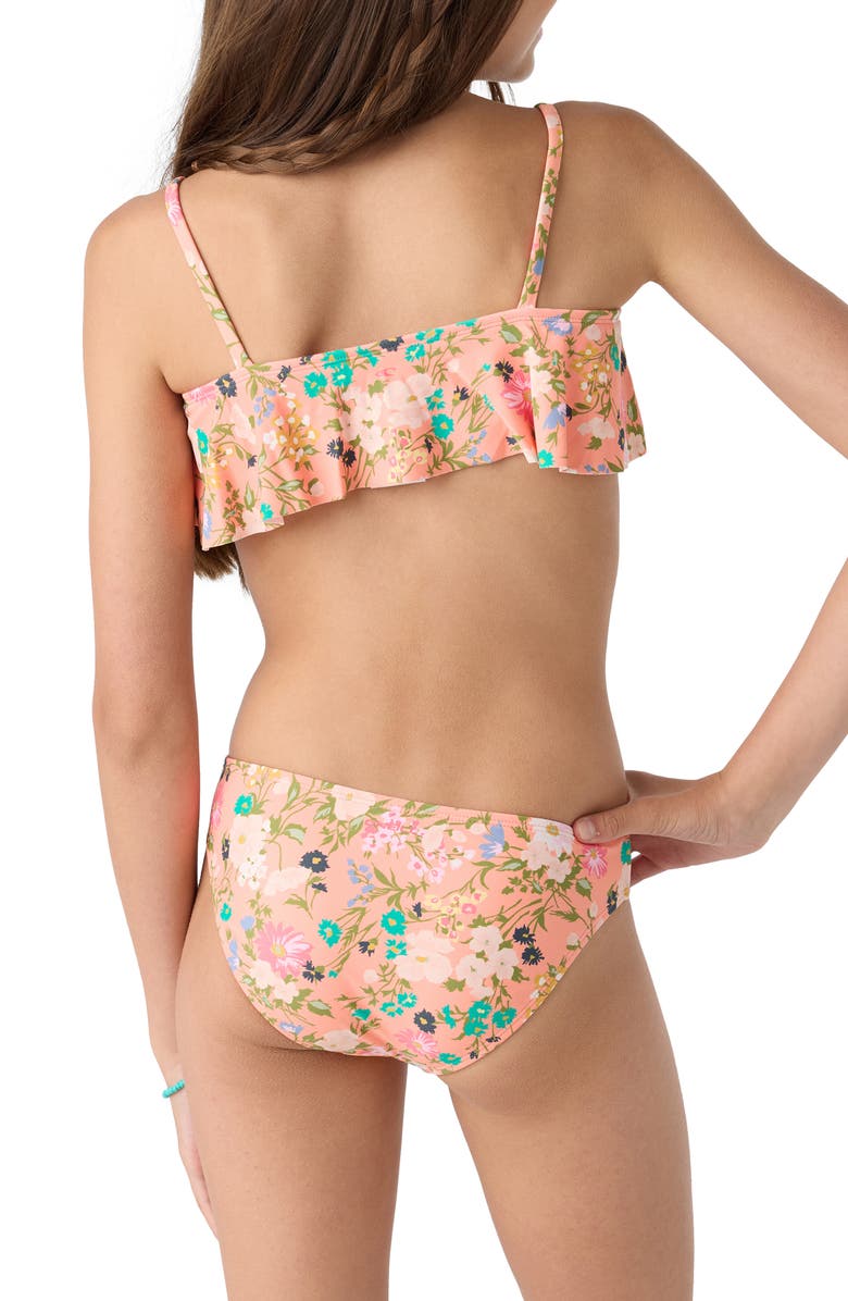 O'Neill Kids' Ruffle Two-Piece Swimsuit, Alternate, color, 