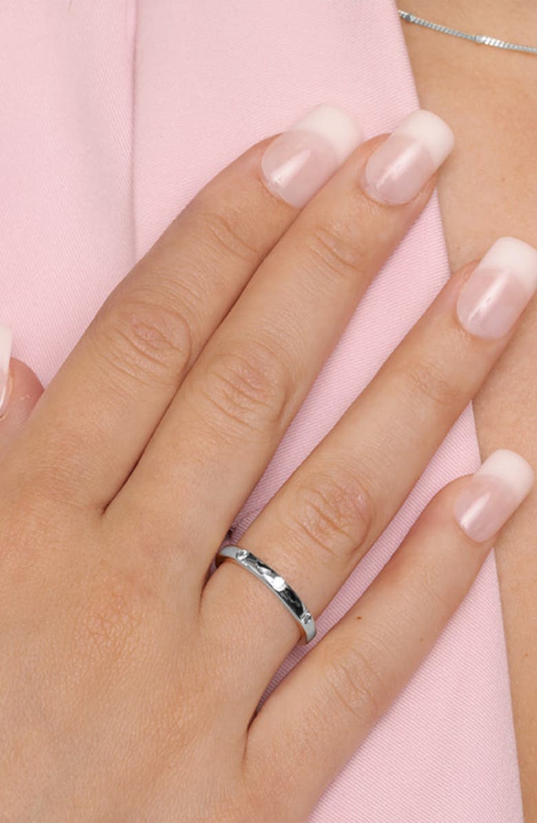 Bearfruit Jewelry Koa Dainty Sculpted Ring Trendy Minimalist Statement, Alternate, color, Silver