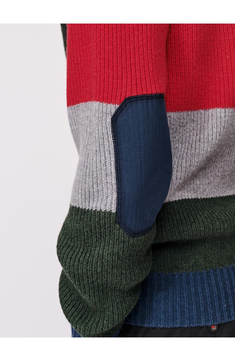 Aubin Pitt Block Stripe Crew Neck Sweater, Alternate, color, Block Stripe