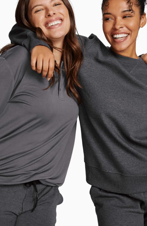 Jambys Chilluxe Crewneck Sweatshirt In Charcoal