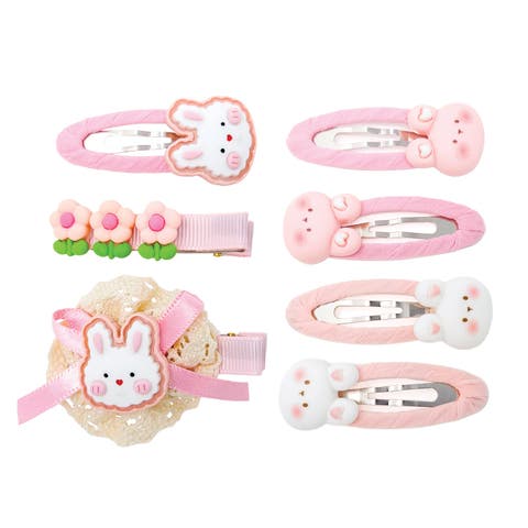 Bunny Hug Hair Clip Set of 7 Baby