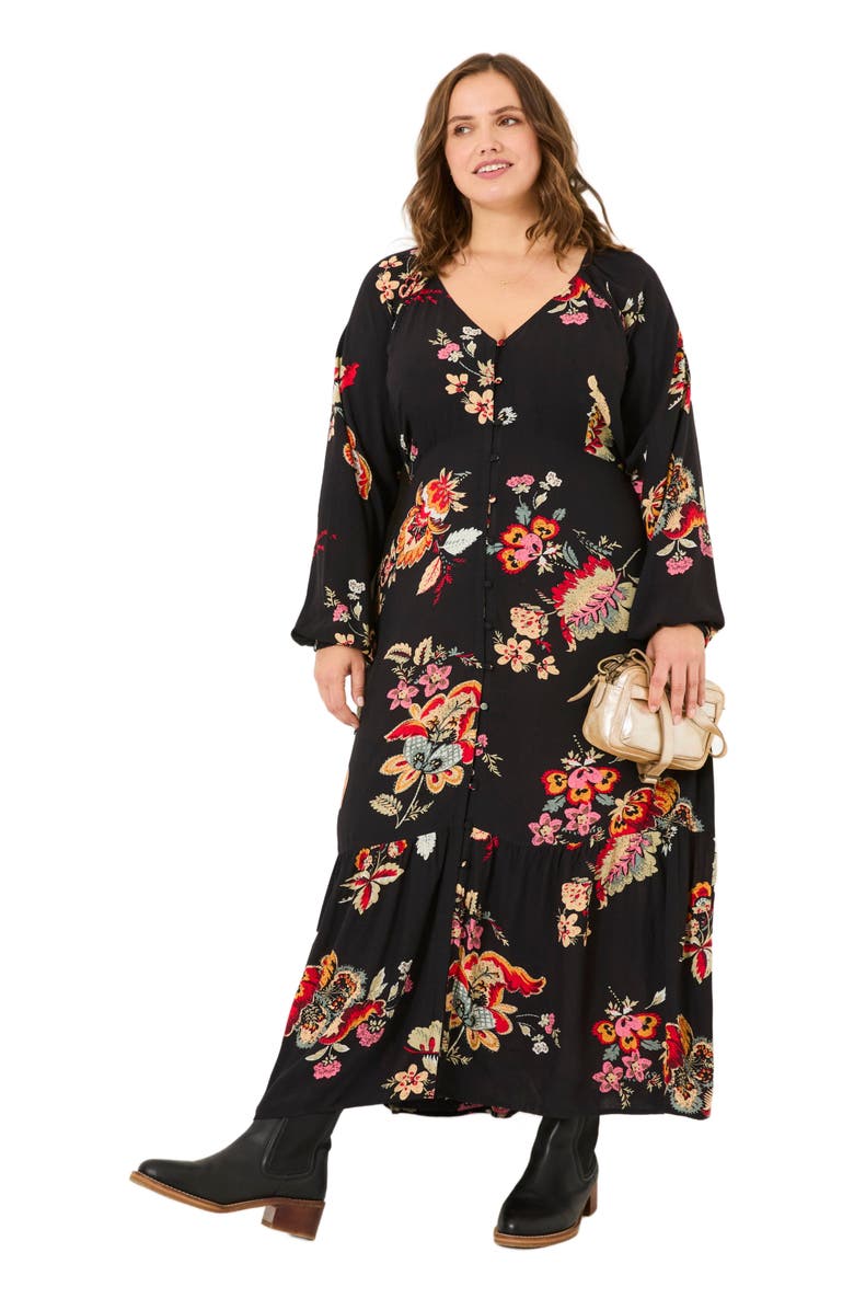 FatFace Plus Size Emma Midi Dress, Main, color, 