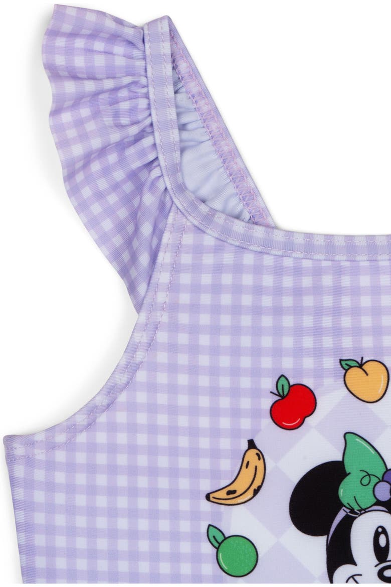 Minnie Mouse One Piece Swimsuit and Bucket Hat Set, Alternate, color, Lavender Minnie Mouse