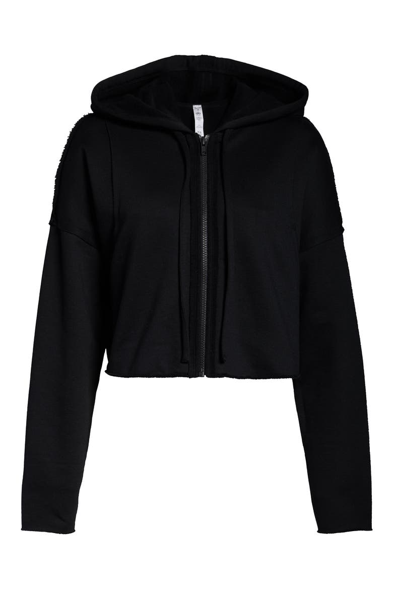 Cruiser Crop Jacket, Alternate, color, BLACK
