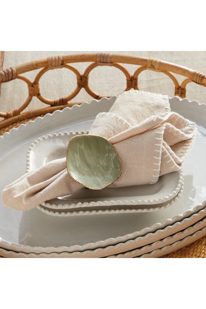 Addie Taupe 100% Cotton Cloth Dinner Napkins Set of 4, Alternate, color, Beige