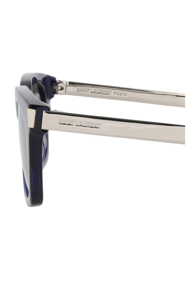53mm Square Sunglasses, Alternate, color, BLUE SILVER