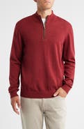 johnnie-O Raynor Merino Wool Quarter Zip Sweater