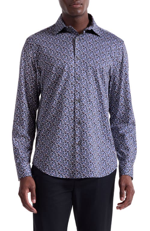 Bugatchi James Ooohcotton® Geo Print Button-up Shirt In Multi
