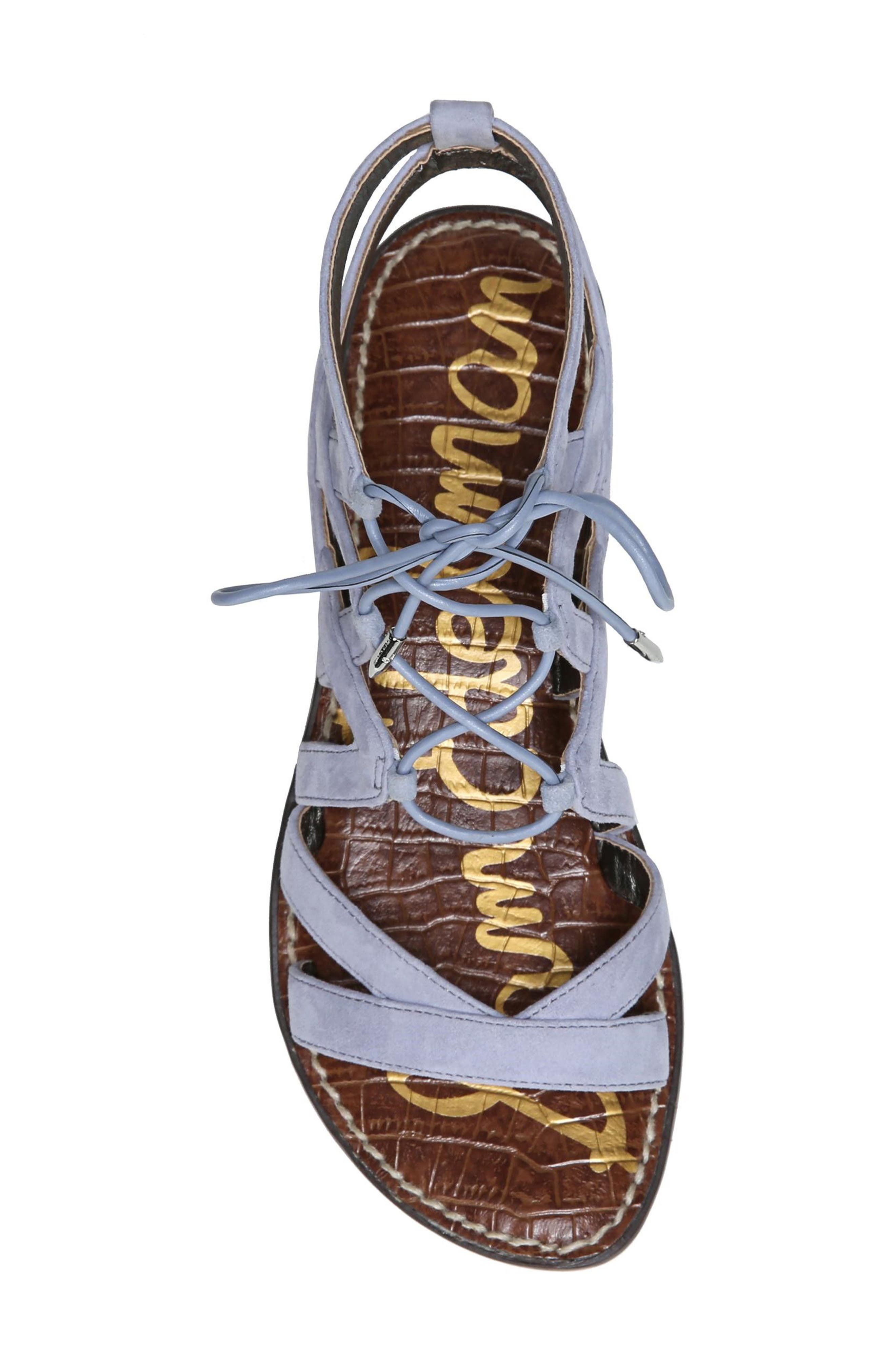 Sam Edelman Gemma Lace-Up Sandal, Alternate, color, 