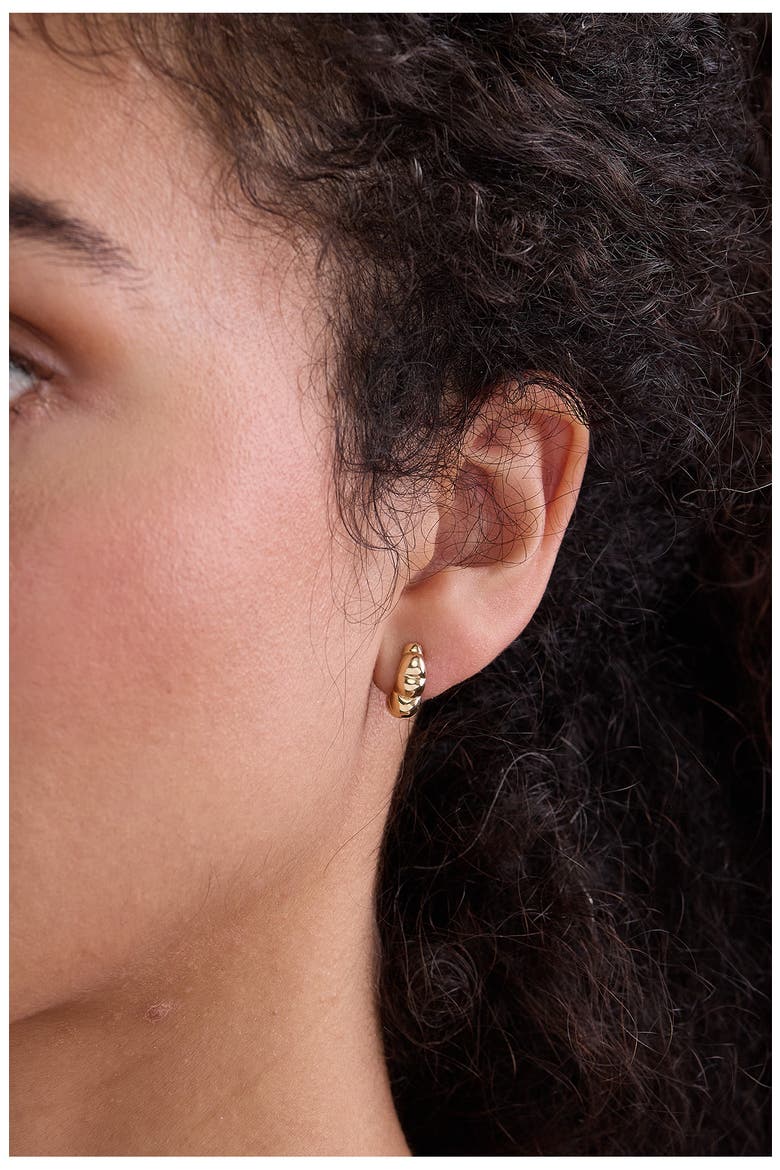 14K Gold Hoop Earrings, Alternate, color, 14KY