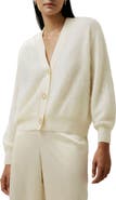 Lilysilk Hestia Button Front V Neck Cardigan