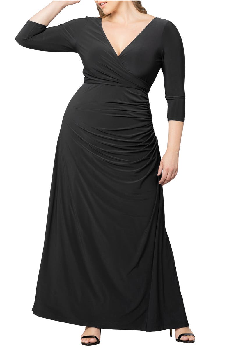 Kiyonna Gala Glam Cold Shoulder Gown, Main, color, 