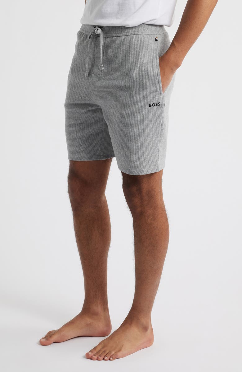 BOSS Waffle Knit Lounge Shorts, Alternate, color,