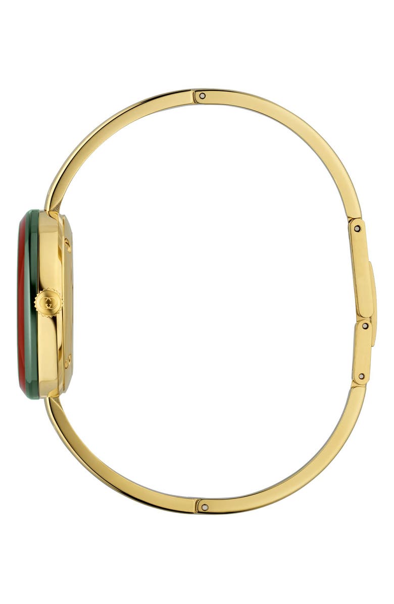 Gucci Play Bangle Bracelet Watch, 28mm, Alternate, color, White/ Gold