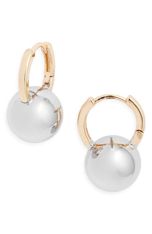 Nordstrom Orb Drop Huggie Hoop Earrings In Gold