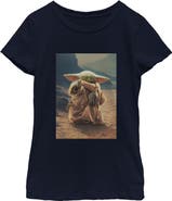 Star Wars: The Mandalorian and Grogu Girl's Star Wars The Mandalorian and Grogu The Child Force Poster  Graphic T-Shirt