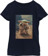 Star Wars: The Mandalorian and Grogu Girl's Star Wars The Mandalorian and Grogu The Child Force Poster  Graphic T-Shirt
