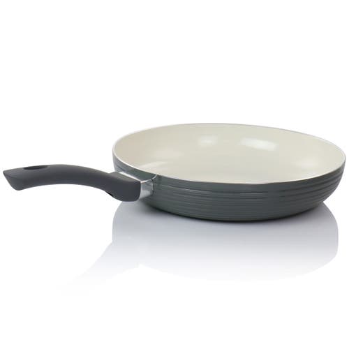 Oster Ridge Valley 12 Inch Aluminum Nonstick Frying Pan In Grey In Gray