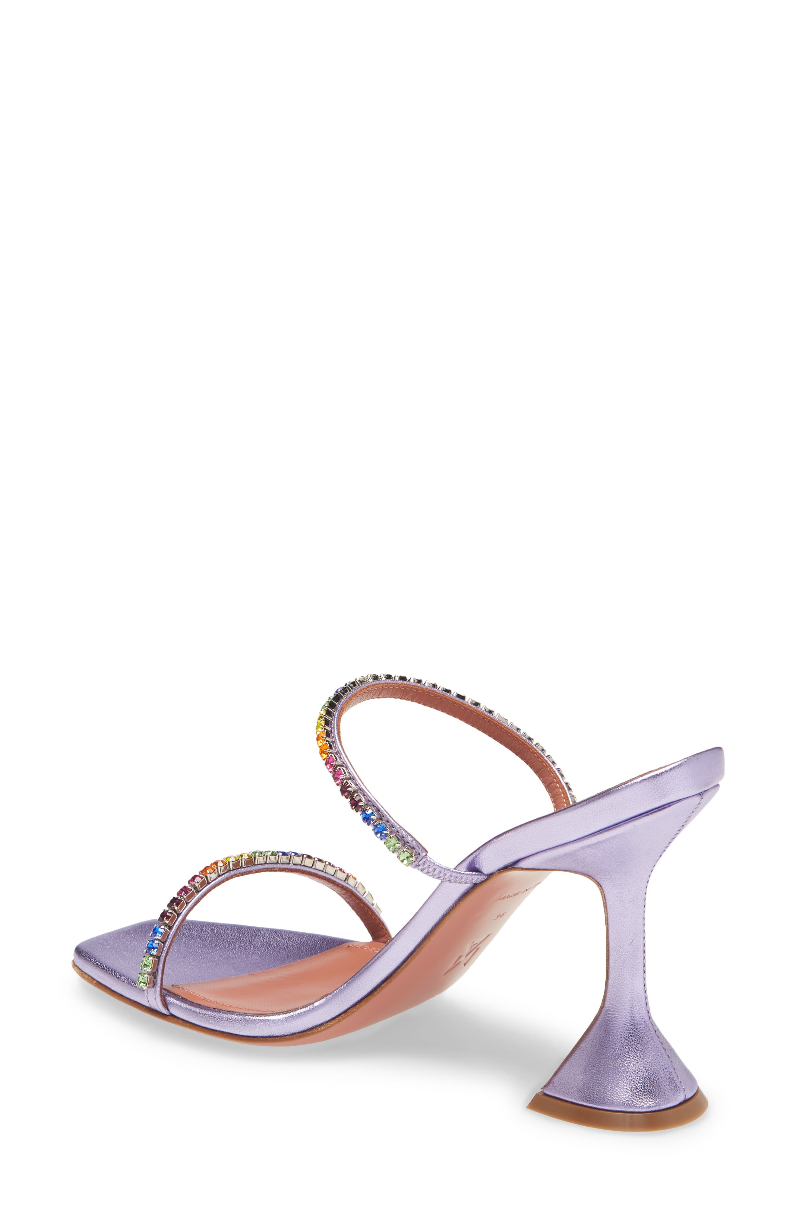 Amina Muaddi Gilda Crystal Slide Sandal, Alternate, color, 