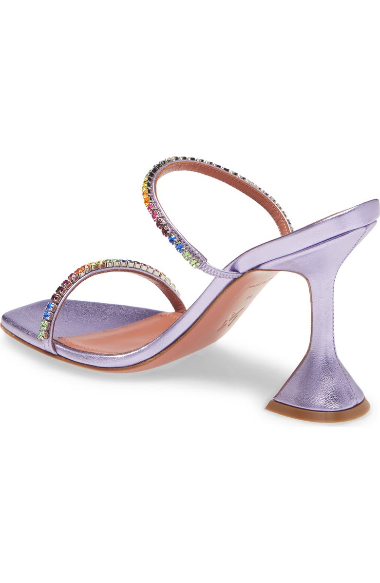 Amina Muaddi Gilda Crystal Slide Sandal, Alternate, color,