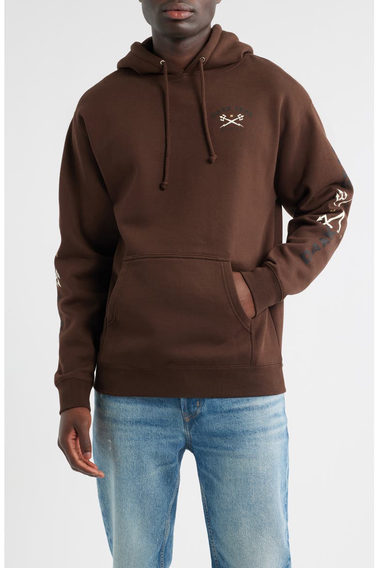 Headmaster III Fleece Pullover Hoodie, Main, color, BROWN