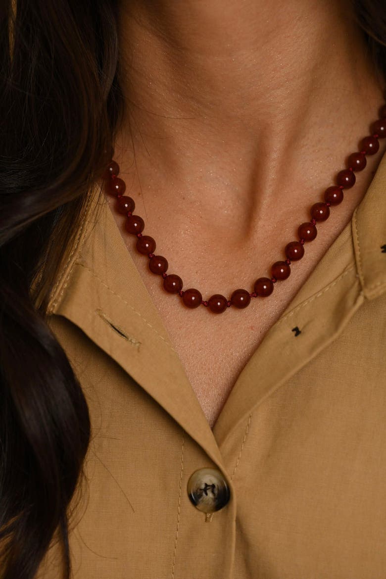 Porto Necklace, Alternate, color, Pomegranate