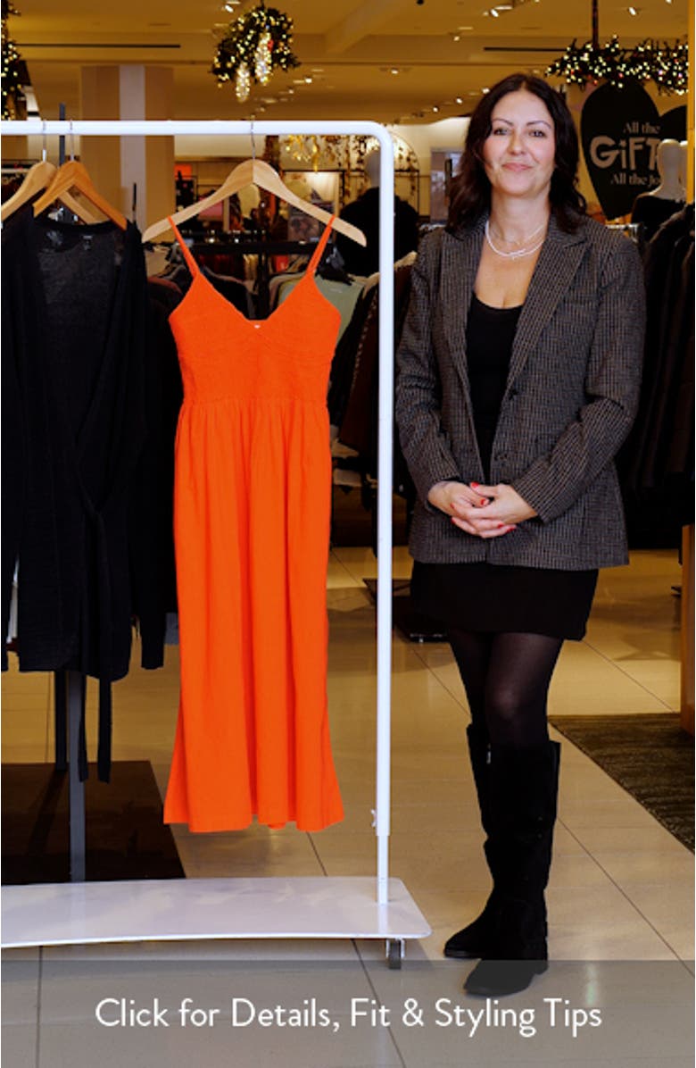 Such a Trip Smocked Bodice Cotton Midi Dress, sales video thumbnail