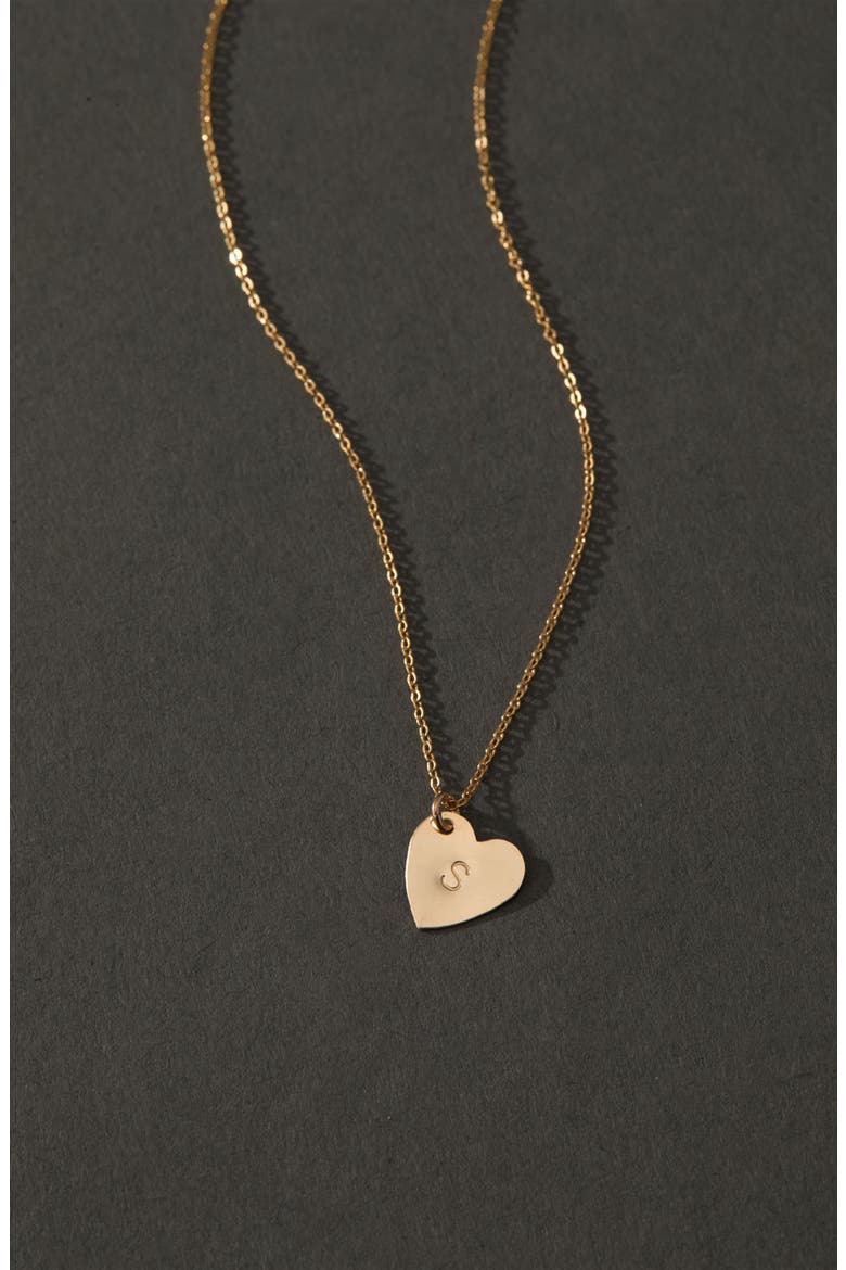 Sophia Initial Heart Pendant Necklace, Alternate, color, GOLD / L