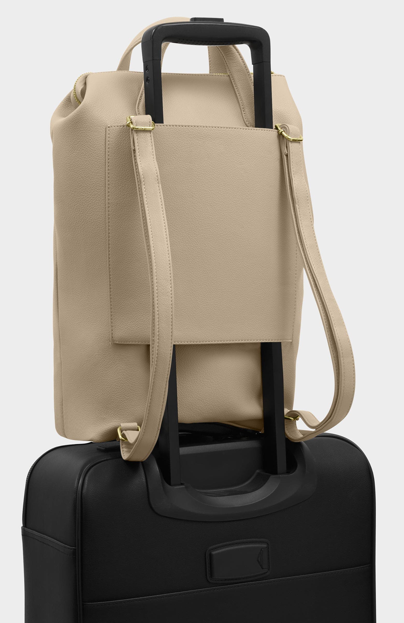 Katie Loxton Milan Cabin Travel Backpack, Alternate, color, Light Taupe