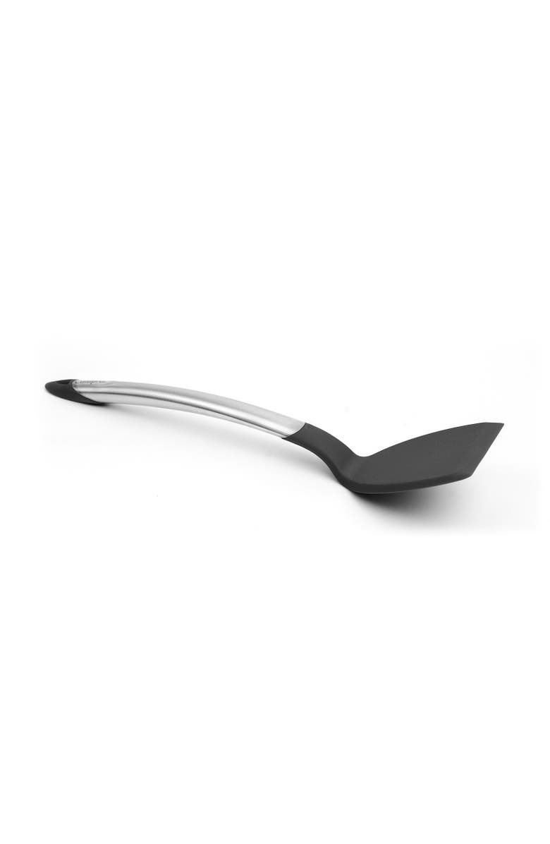 CUISIPRO Silicone & Stainless Steel Turner, Alternate, color, Black