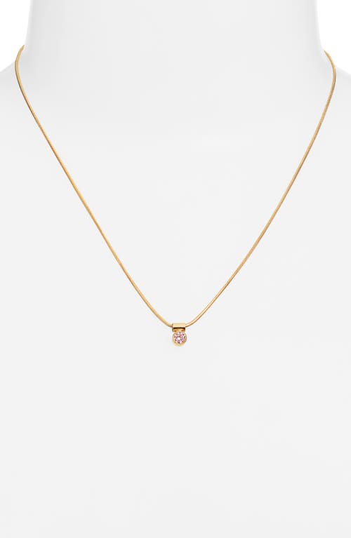 Set & Stones Ellie Birthstone Pendant Necklace In Gold