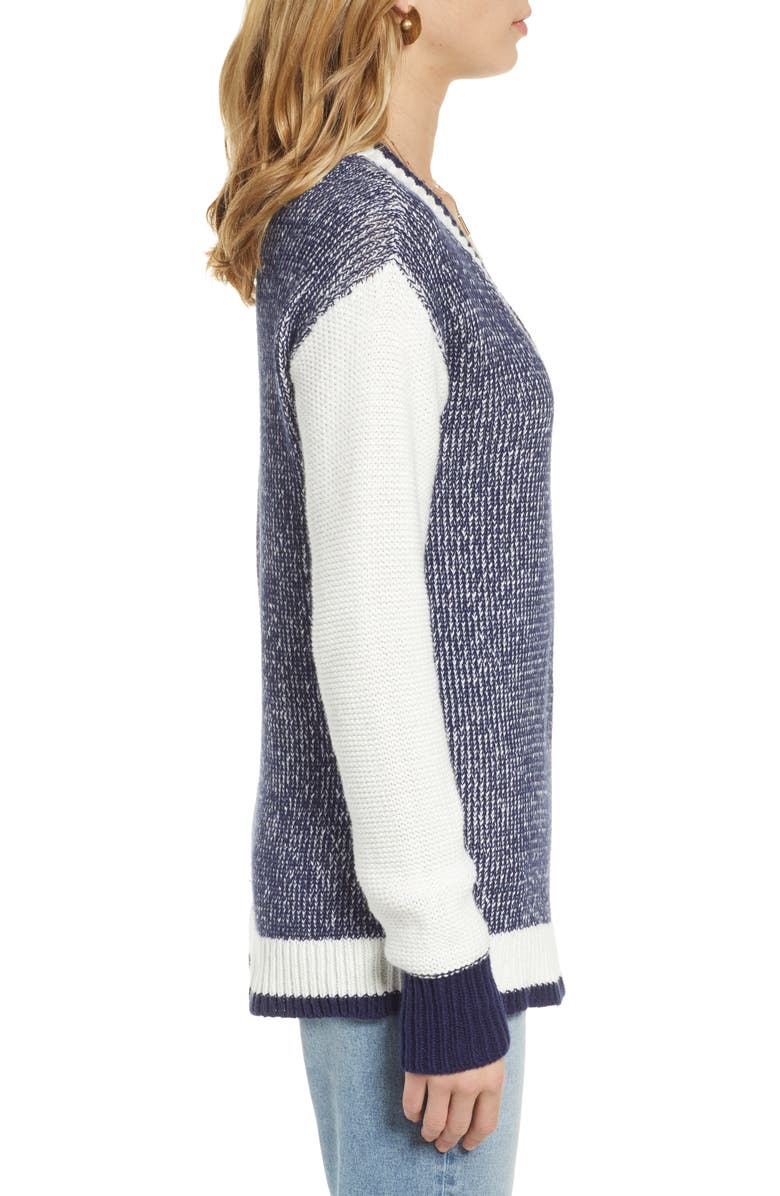 Treasure & Bond Marled V-Neck Sweater, Alternate, color,