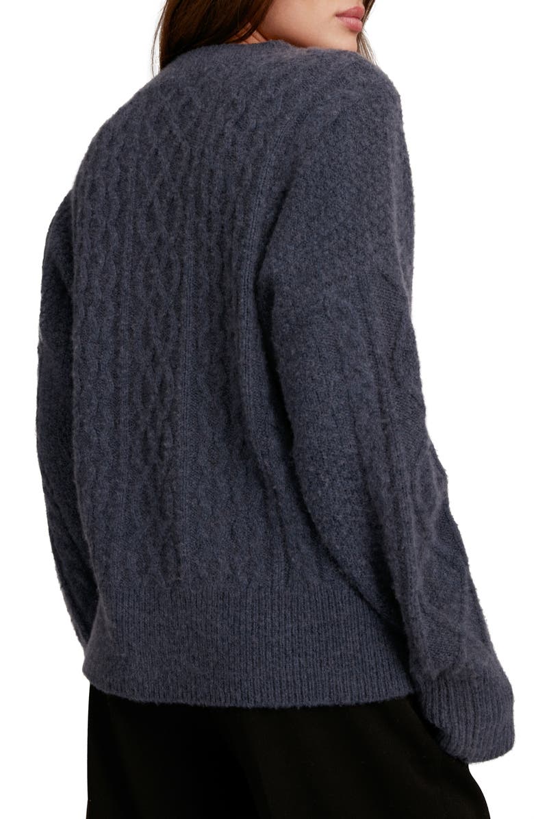 Favorite Daughter Oversize Cable Knit Sweater, Alternate, color, Navy