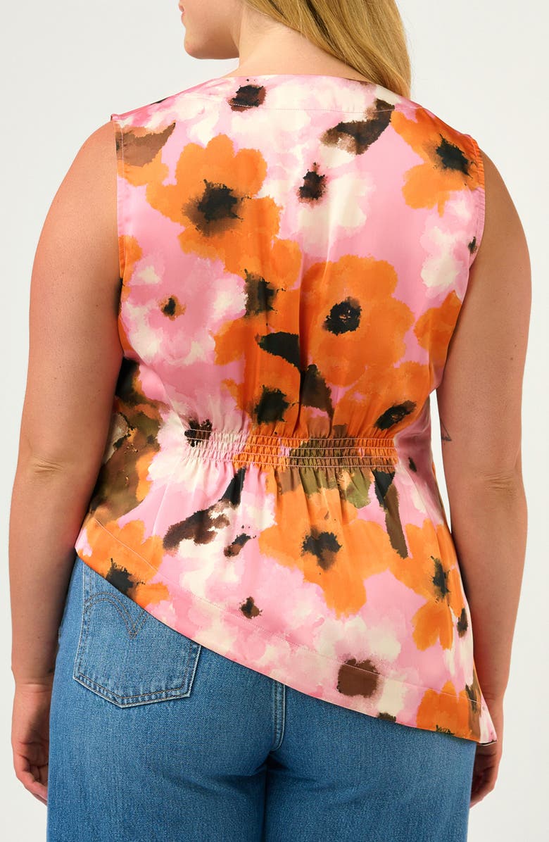 Estelle Freya Sleeveless Wrap Top, Alternate, color, Peony/ Mandarin