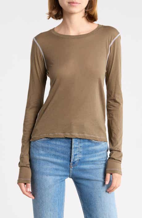 Sheer Long Sleeve Tee