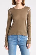 Re/Done Sheer Long Sleeve Tee