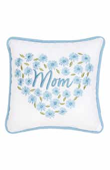 C&F Home Mom Floral Heart Accent Pillow