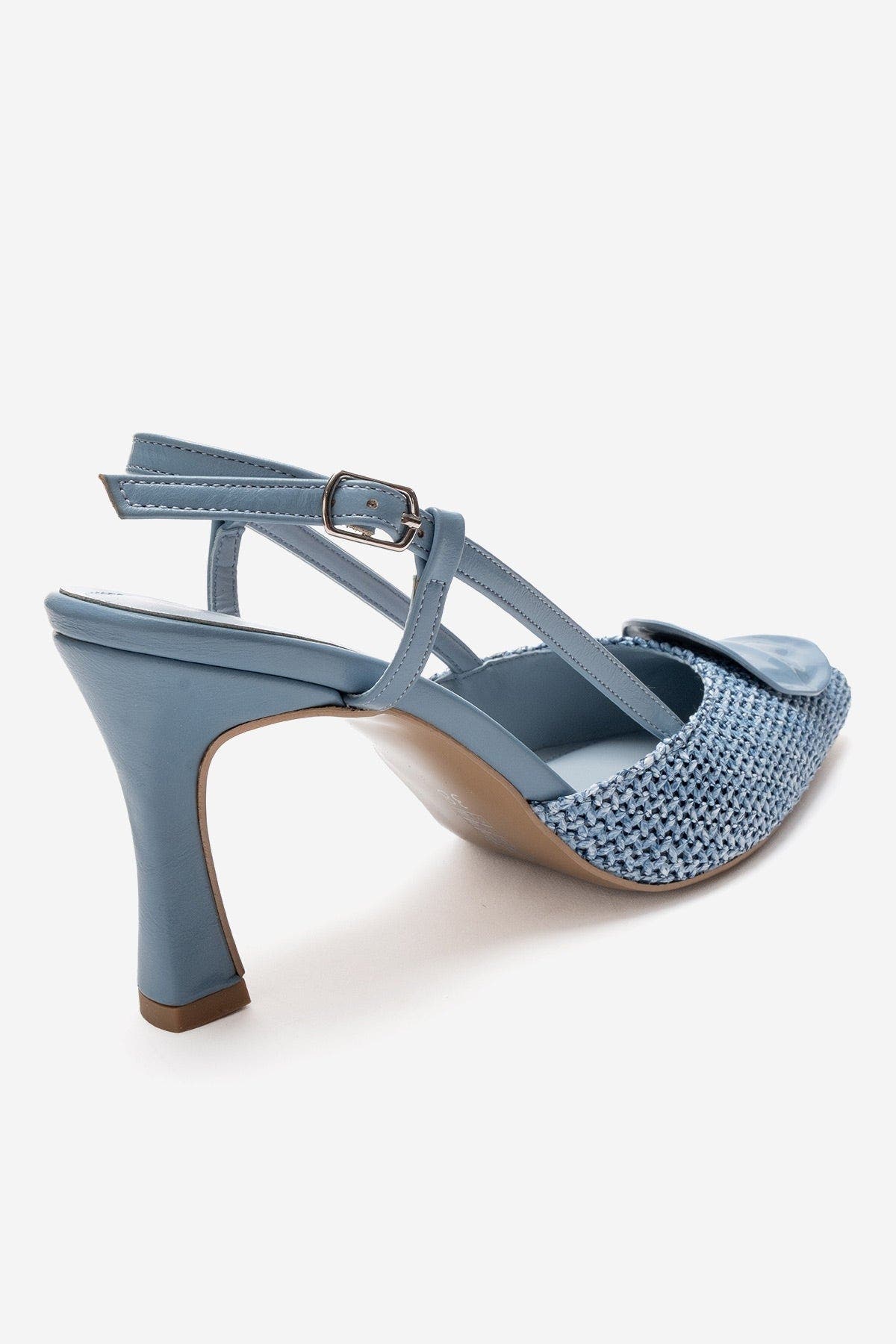Levia Woven Pointed Toe Slingback Pump, Alternate, color, Blue