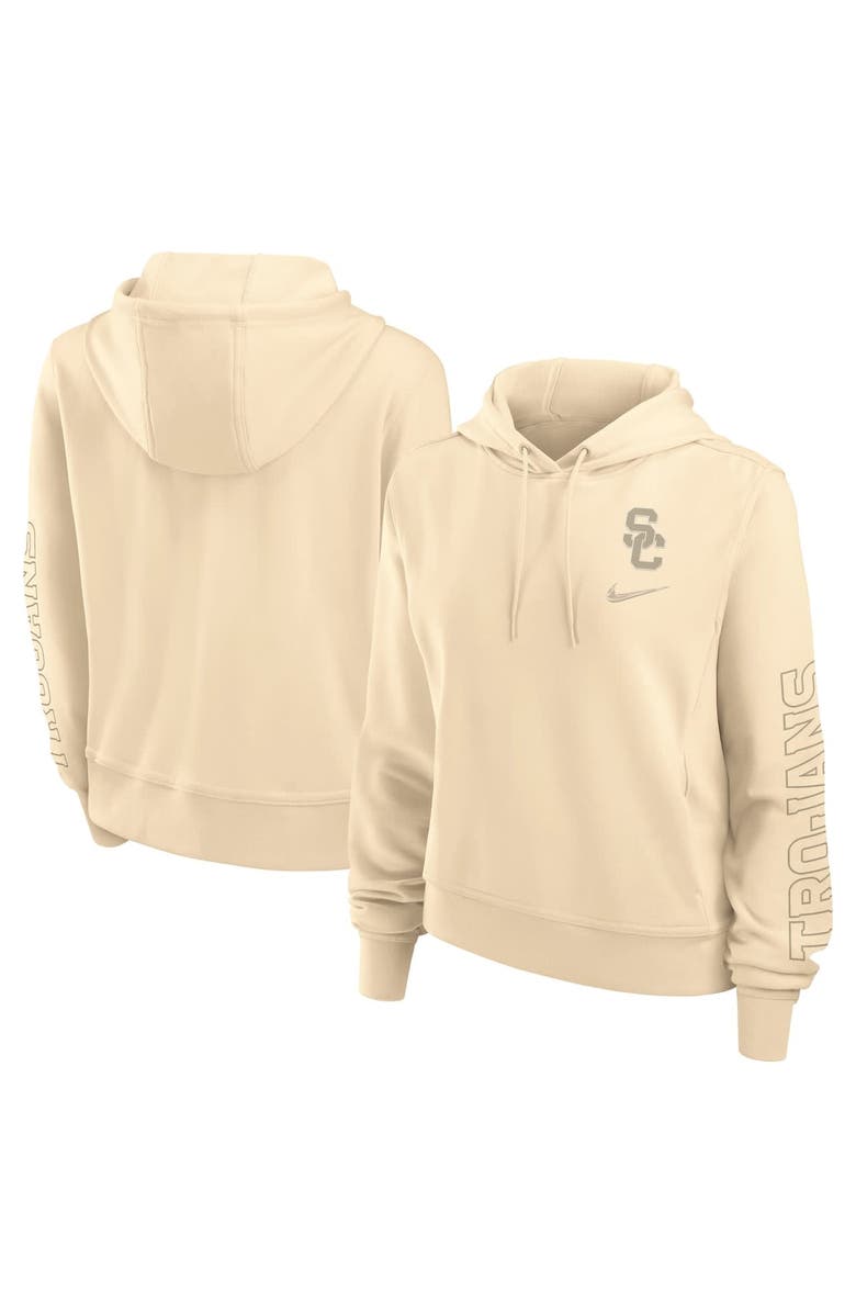 Nike Women's Nike Tan USC Trojans One Pullover Hoodie, Alternate, color, Tan