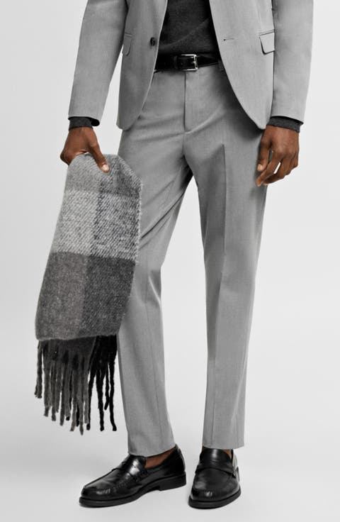 Superslim Fit Flat Front Stretch Dress Pants