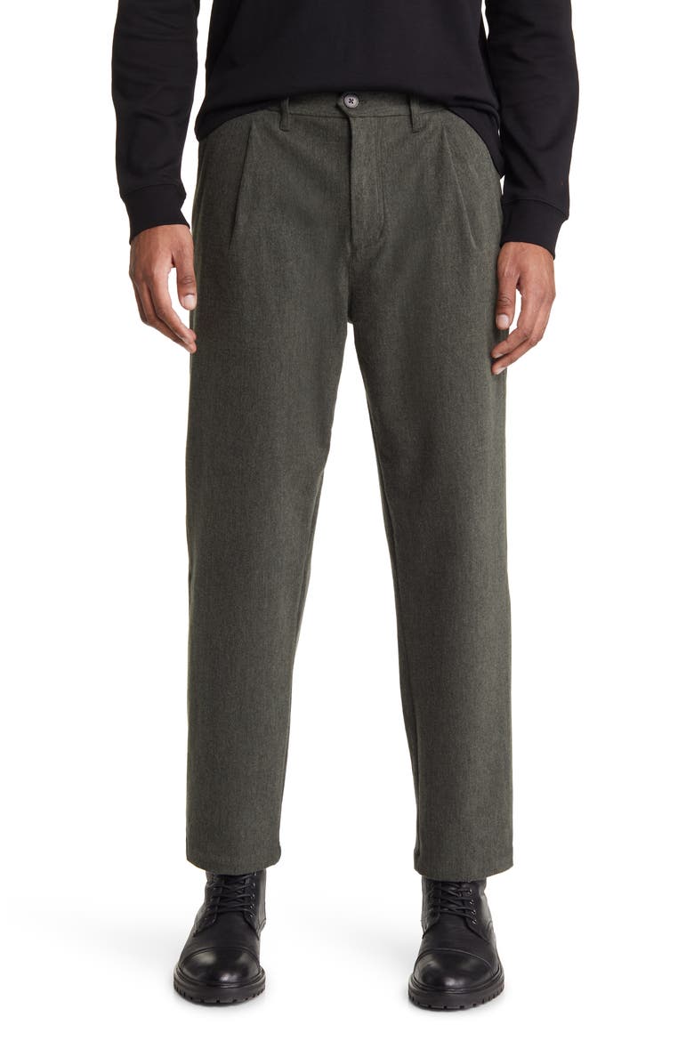 The Pleated Flex Pants, Main, color, GREEN