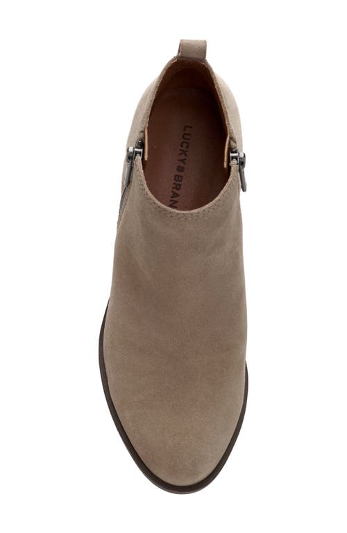 Lucky Brand Basel Bootie In Gray