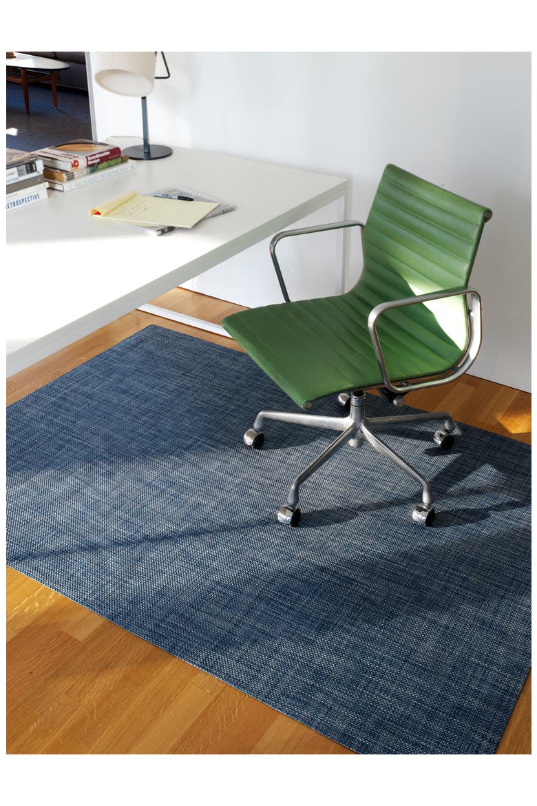 Basketweave Indoor/Outdoor Floor Mat, Alternate, color, DENIM