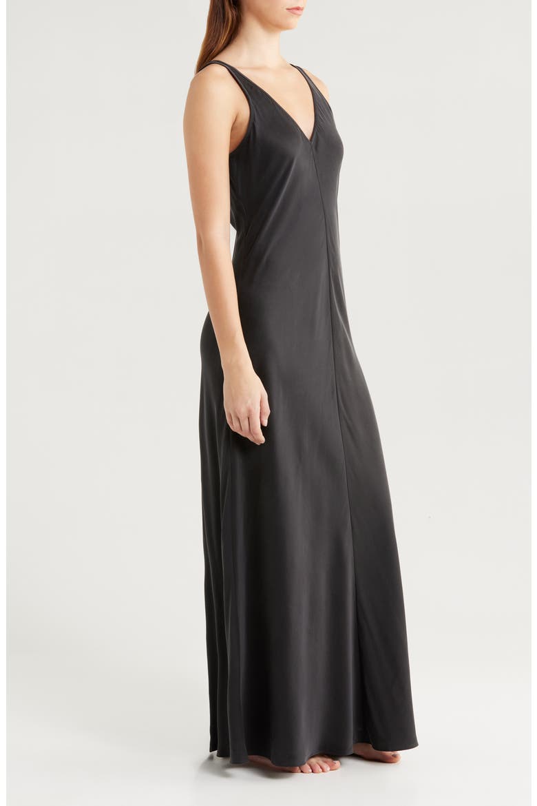Washable Silk Nightgown, Alternate, color, IMMERSED BLACK