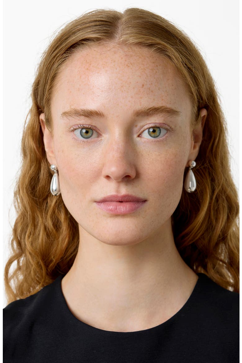 The Lola Drop Earrings, Alternate, color, SILVER