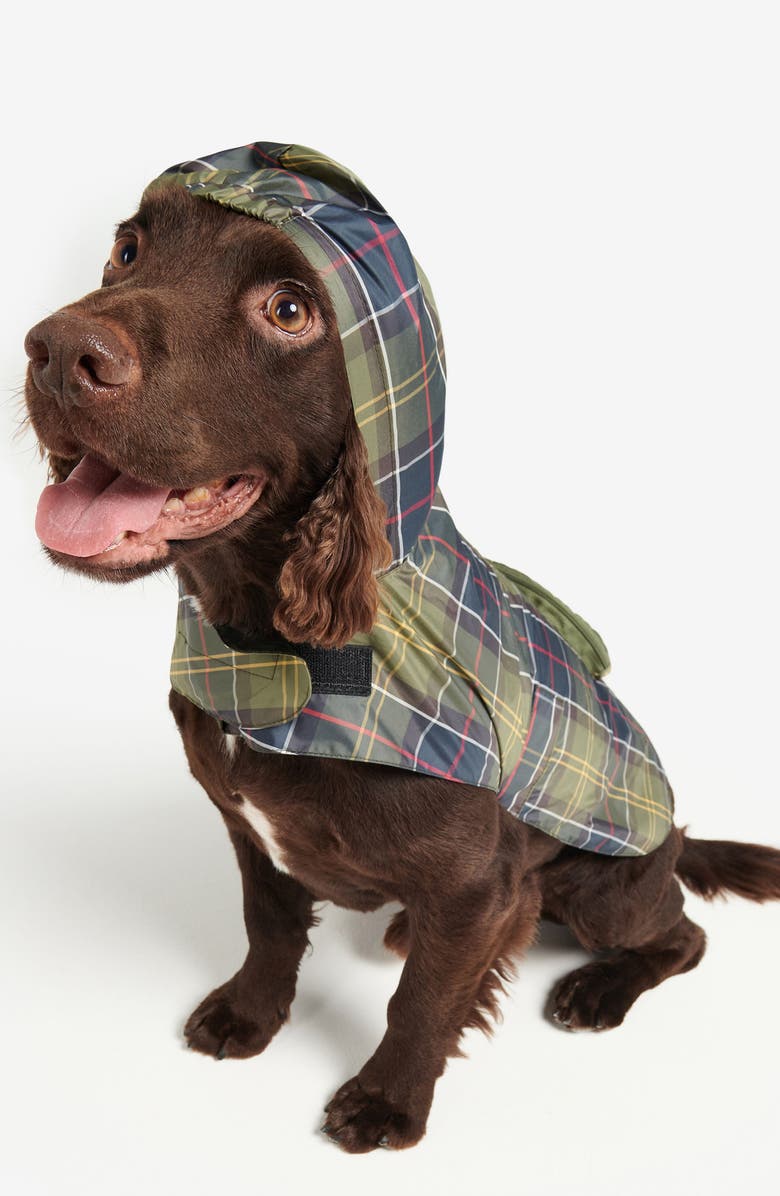 Barbour Tartan Showerproof Packable Dog Coat, Main, color, Classic Tartan