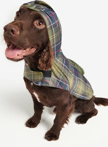 Barbour Tartan Showerproof Packable Dog Coat