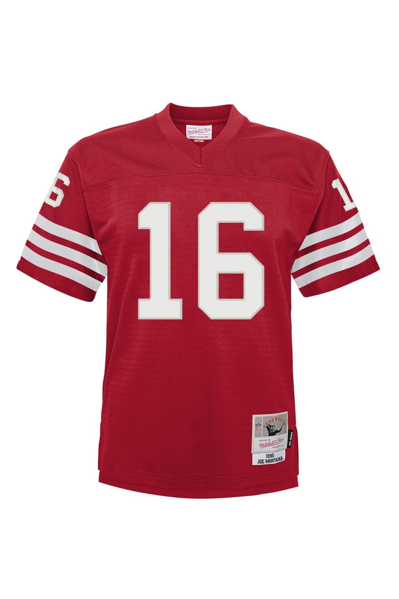 Infant Mitchell & Ness Joe Montana Scarlet San Francisco 49ers 1990 Retired Legacy Jersey, Alternate, color, Scarlet